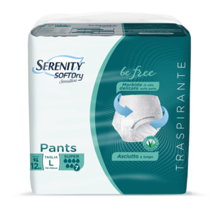 Serenity SoftDry Sensitive Pants L Super