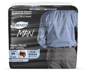 Serenity Man Pants Black M Plus