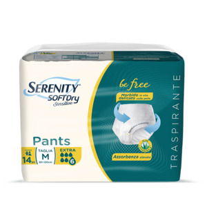Serenity SoftDry Sensitive Pants M Extra