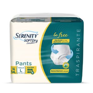 Serenity SoftDry Sensitive Pants L Extra
