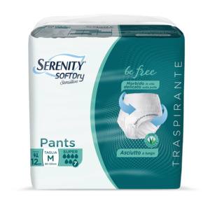 Serenity SoftDry Sensitive Pants M Super