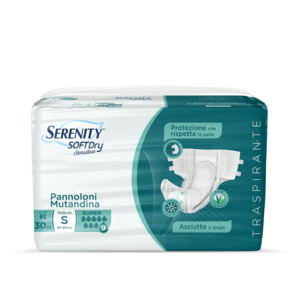 Serenity SoftDRY Sensitive Pannolone Mutandina  S Super