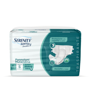 Serenity SoftDRY Sensitive Pannolone Mutandina S Super