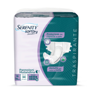Serenity SoftDRY Sensitive Pannolone Mutandina  M Maxi