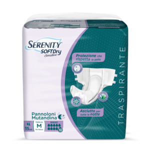Serenity SoftDRY Sensitive Pannolone Mutandina M Maxi